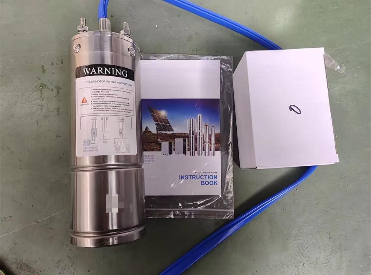AC DC Motor à énergie solaire avec roue en acier inoxydable -cour