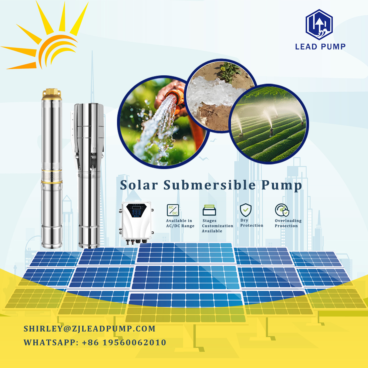 3HP AC DC Solar Solar Pump Pump a été exploité avec succès au Vietnam