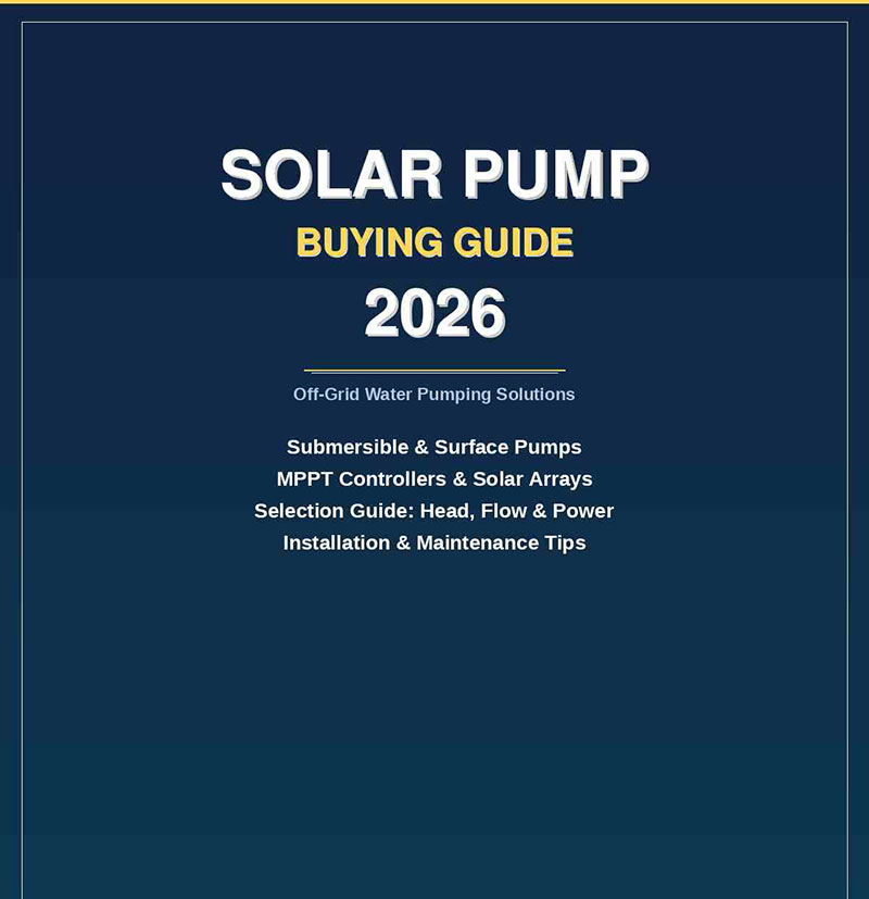 Guide d’achat de pompes solaires 2026