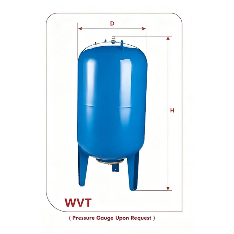 Vase d'expansion à membrane remplaçable série WVT (60 L à 500 L, acier au carbone)